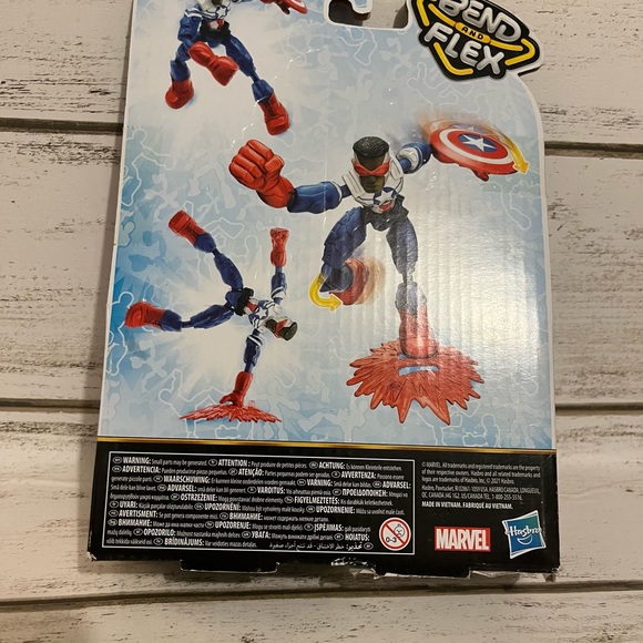 🐷2/$15 Marcel captain America action figure - Picture 2 of 2